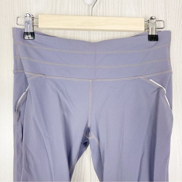 Athleta | Purple Gray Relay Capri Leggings Size Small - Picture 3 of 12